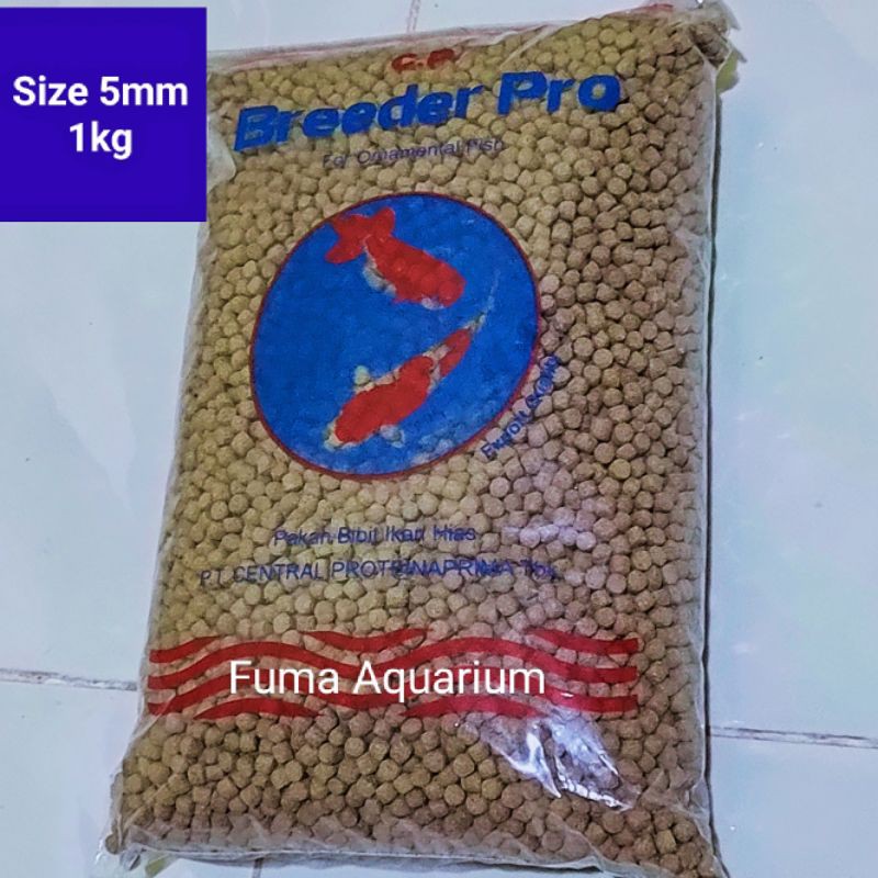 Breeder Pro Makanan Ikan Koi CP Baby Fish Food Butiran 5mm Kemasan1kg