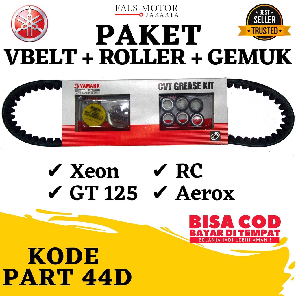 Vanbelt Roller Xeon RC - Xeon GT125 / Vbelt Assy Xeon Karbu 44D