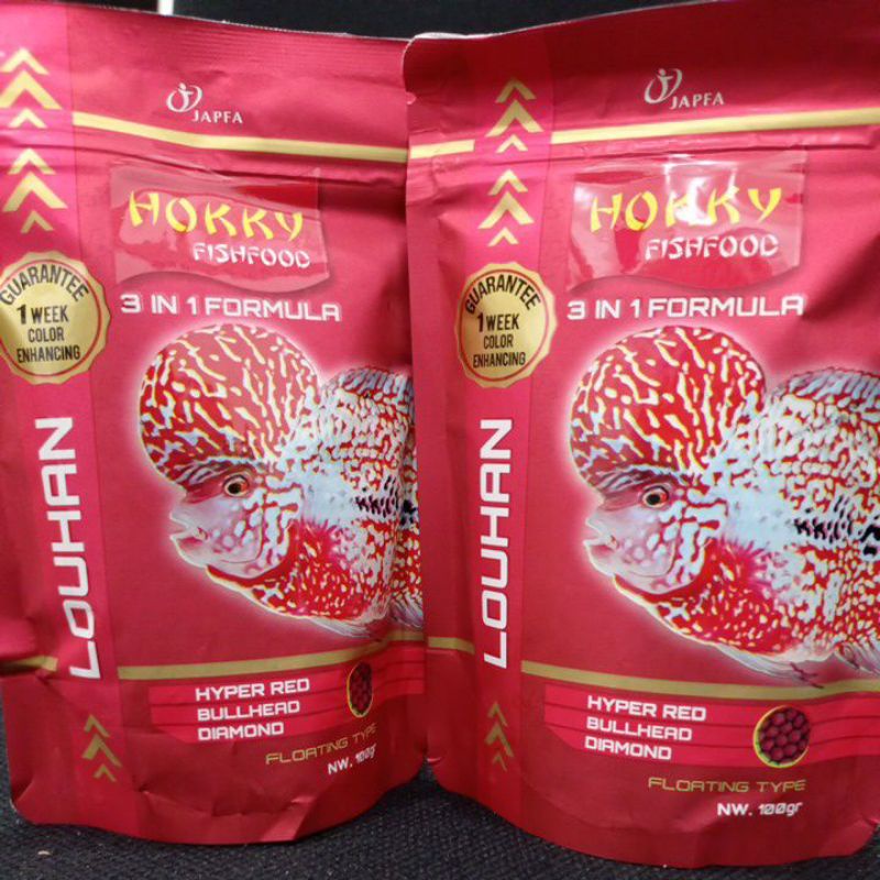 Makanan ikan Louhan HOKKY 3in1 FORMULA 100GR