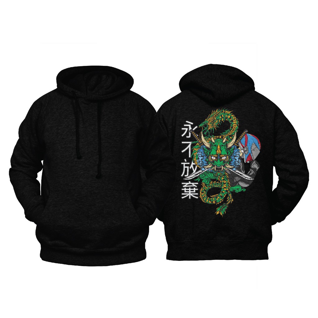 Dries hoodie JAPANESE SERIES GREEN DRAGON