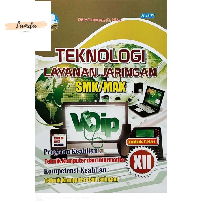 BUKU  TEKNOLOGI LAYANAN JARINGAN SMK kelas 12