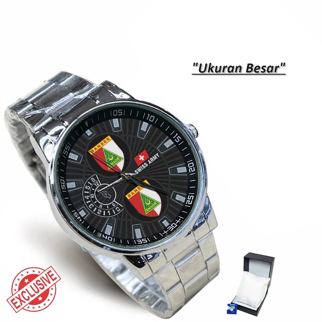 Jam Tangan Rantai Couple Logo BANSER ANSOR (Cool)