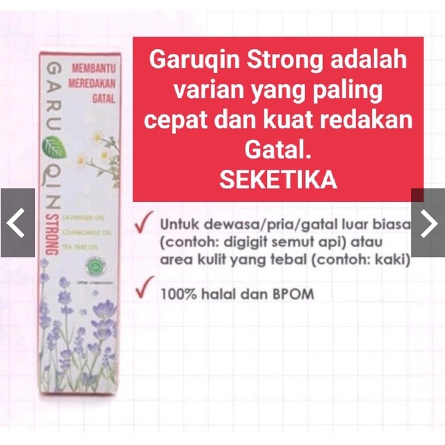 Garuqin KIDS , STONG dan HIJAU pereda Gatal anak cegah luka dan Koreng