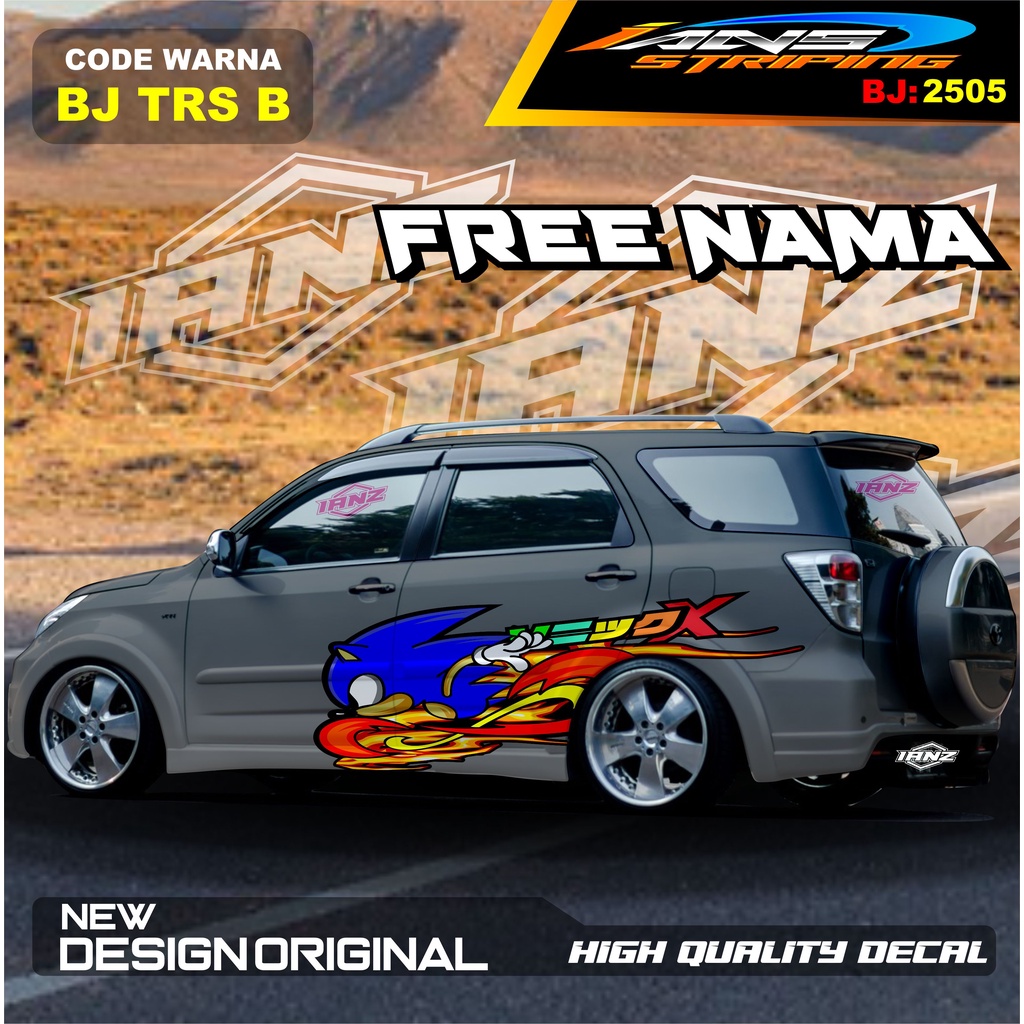 VARIASI STICKER MOBIL TERIOS   / STIKER MOBIL GRAND LIVINA / VARIASI STIKER MOBIL AVANZA / STIKER MOBIL XENIA / STIKER MOBIL