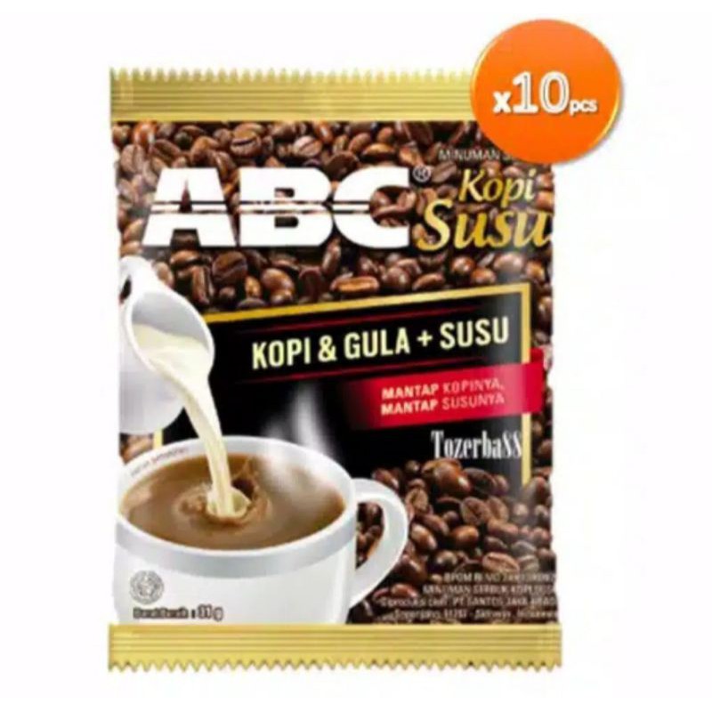 

KOPI ABC SUSU RENCENG ISI 10 SACHETS. ORIGINAL. HARGA GROSIR.