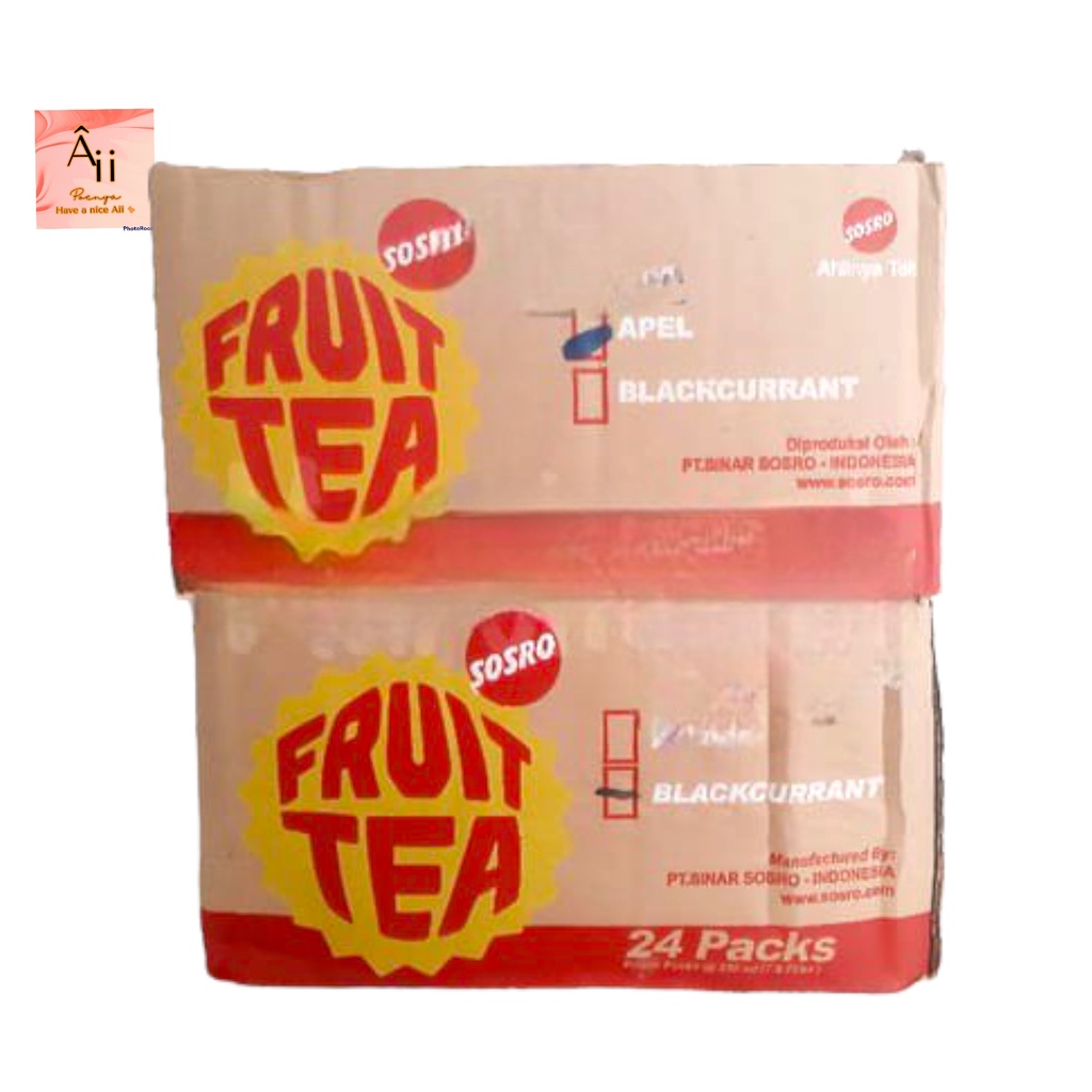 

1karton fruit tea refil pouch netto ±200ml x 24pouch Apple / blackcurrant