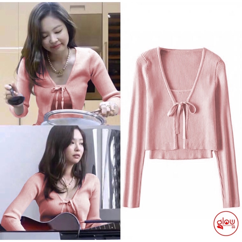 BEFAST - ZGW OOTD Setelan Wanita AGNES / Set Nesvia RIB / Pakaian Remaja Wanita / Setelan Ala Artis Korean Style / Setelan Daleman Tanktop+Luaran Lengan panjang / Fashion Modis Wanita Remaja / Terbaru 2022 / Terlaris