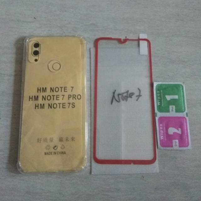 Case Silicon Tempered glass Xiaomi Redmi Note 7/Redmi Note 7 pro