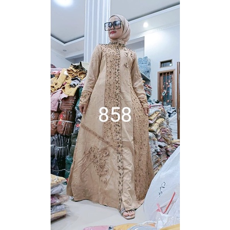 gamis Suede import/gamis mewah/gamis pesta/gamis cantik/dress mewah