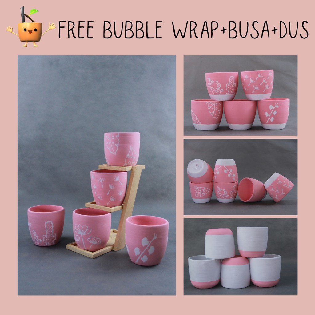 

Pot Warna dan Lukis PINK kualitas PREMIUM - FREE Ongkir+Bubble Wrap+Dus