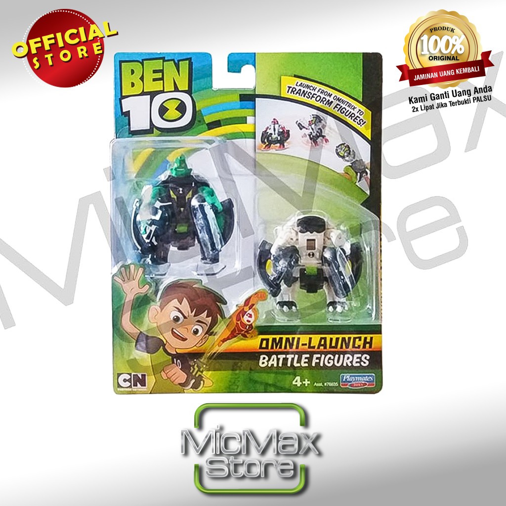 Jam Ben 10 Ben10 Omni Launch Battle Figures Diamondhead and Cannonbolt