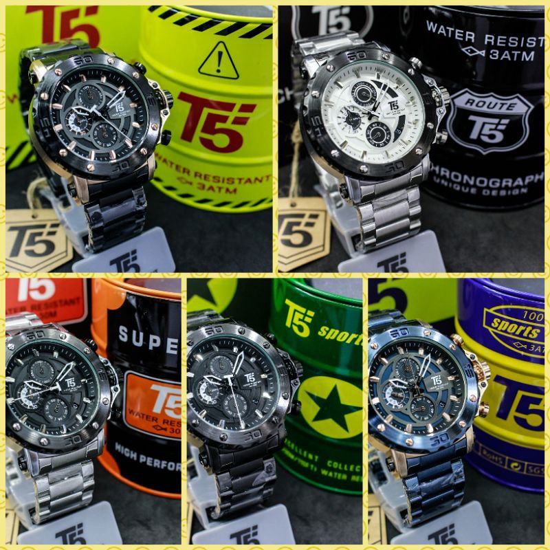 JAM TANGAN PRIA ANALOG T5 H 3702 G ORIGINAL