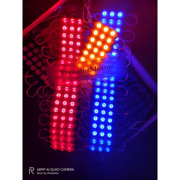 VARIASI LAMPU SAMPING /BAWAH TRUK KENDARAAN BESAR/ MODUL LED 3 MATA 24V 3WATT WATERPROOF