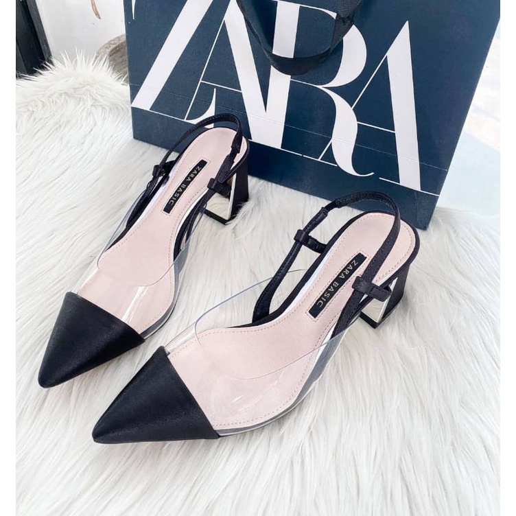 heels zara Ready warna hitam