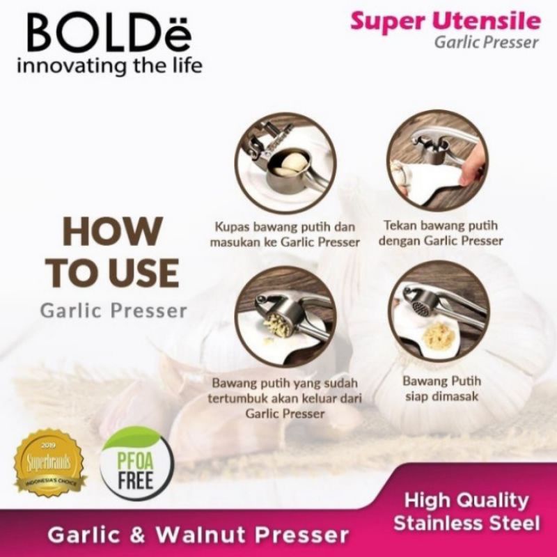 BOLDe Super Utensile Garlic Presssr