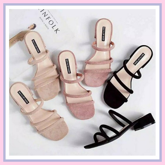 Sandal Sepatu Wanita High Heels Hak Tahu 3Cm Bukan Hak Kaca | Md Zp903 Sandal Wanita Hak Tahu 3Cm S