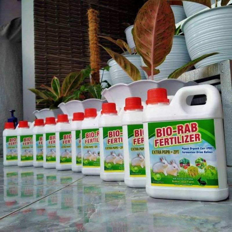 BIO-RAB FRETILIZER pupuk organik cair fermentasi URINE KELINCI 1 liter