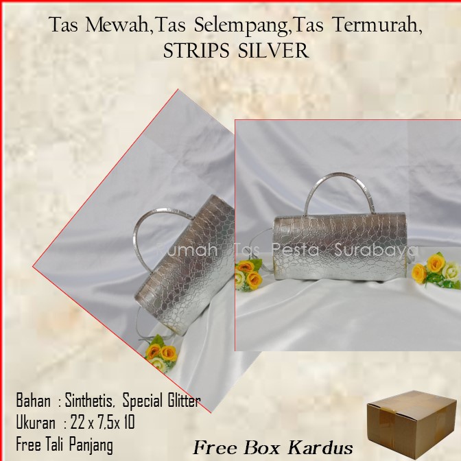 Tas Mewah,Tas Selempang,Tas Termurah,STRIPS SILVER