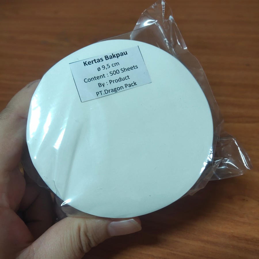 

Kertas Alas Bakpao Round 9,5cm - Paper Bakpau 9,5 cm - 500 Lembar
