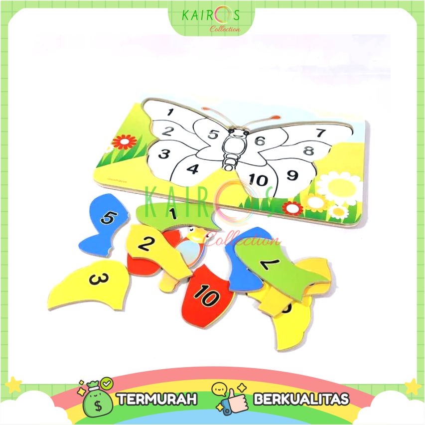 Puzzle Kayu Edukasi Anak Mainan Kayu Anak Belajar Aneka Motif