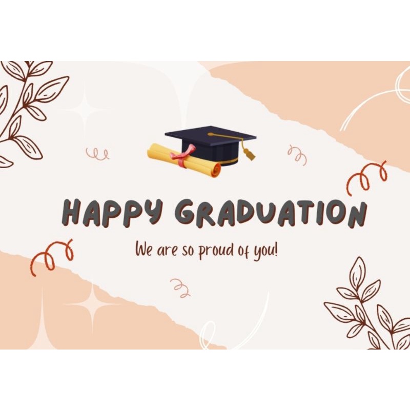 KARTU UCAPAN WISUDA HAPPY GRADUATION CARD