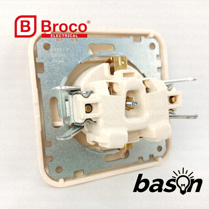 BROCO Gracio 4151 Socket Outlet 16A 250V Cream | Stop Kontak