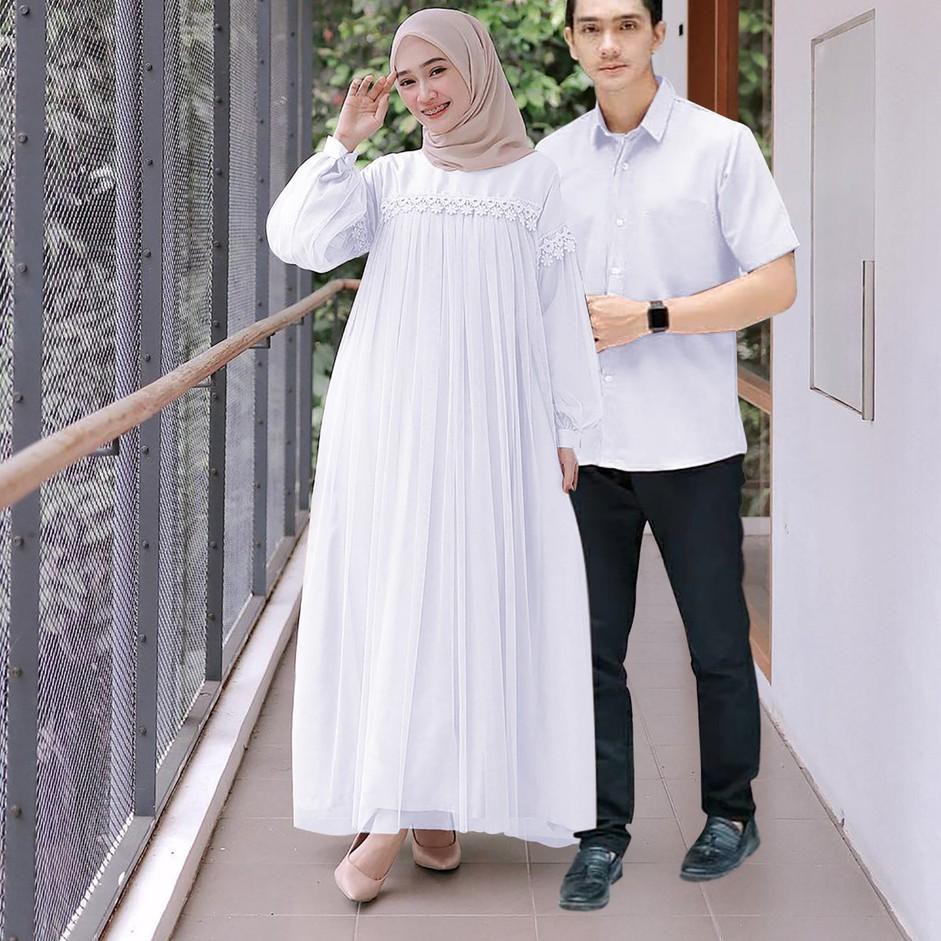 Star Couple Nuraini l Gamis Muslim Wanita l Kondangan Dress CP BJ