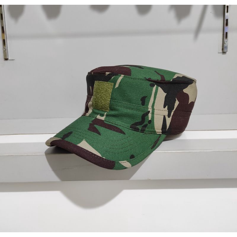 Topi pet pdl velbet  wool loreng Tni - Topi tentara - topi komando loreng