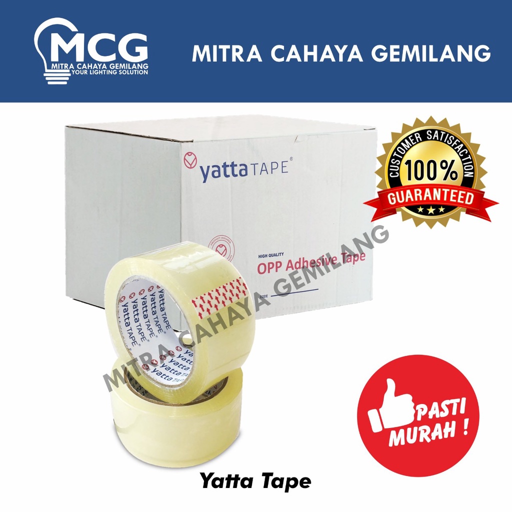 

TERMURAH Lakban 48mm 90 Yard Bening Solatif Isolatif Solatip selotif