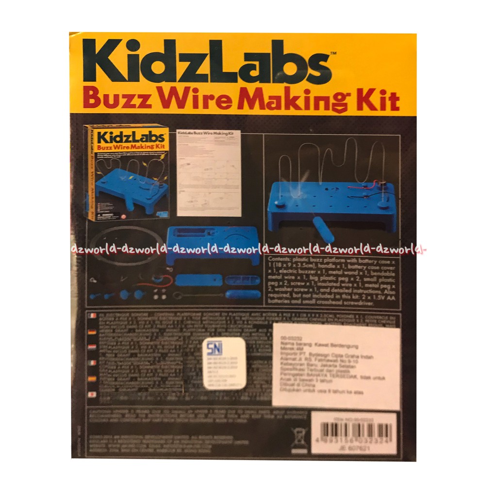 Kidzlabs Buzz Wire Making 4M Melatih Keseimbangan Kecepatan Dan Keterampilan Anak