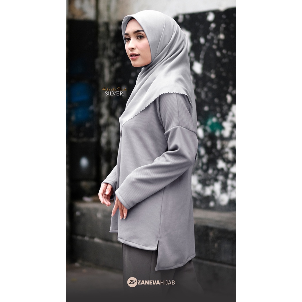 Habeeba Tunic l Knit Premium l Atasan Wanita