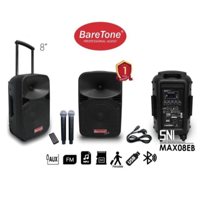 speaker portable baretone 8eb