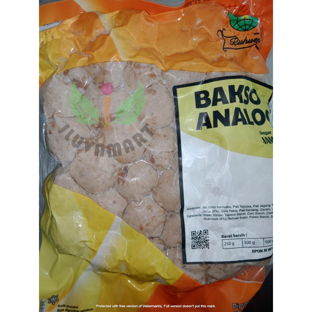 

RB Ruhuey Bakso Analog Bakso Jamur 500gr Baso Urat Vegan Meat Ball Vegetarian