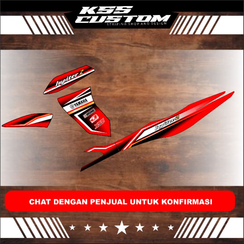 striping jupiter z variasi terbaru - stiker jupiter - striping jupiter road race