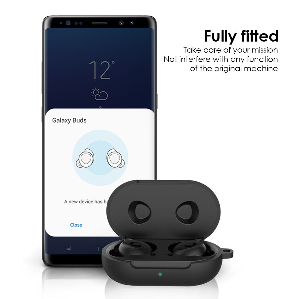 Casing Silikon Shockproof Dengan Carabiner Untuk Samsung Galaxy Buds / Buds + / Buds Plus