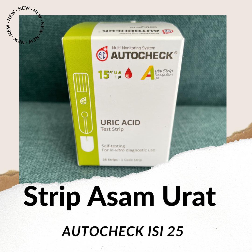 STRIP AUTOCHECK Uric Acid/Asam Urat - ISI 25 STRIP