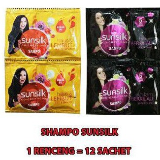 SAMPO SUNSILK KEMASAN RENCENG ISI 12 SACHET