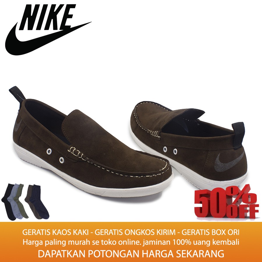 sepatu murah nike smirh coklat