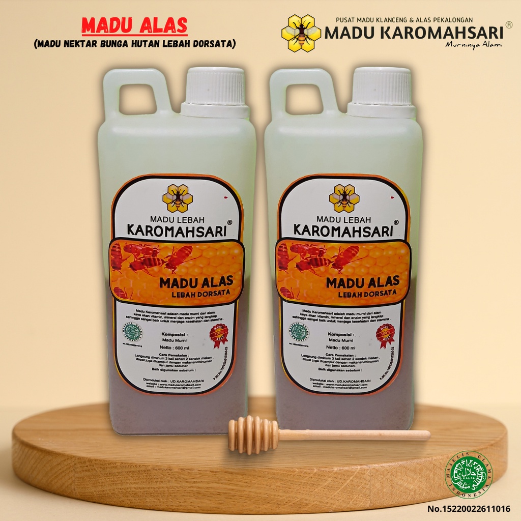 

Madu Karomahsari Madu Alas Murni 100% Madu Murni Hutan Lebah Apis Dorsata Untuk Kesuburan Pria Dan Wanita