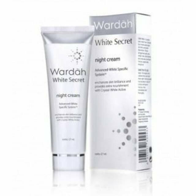 PROMO Wardah CRYSTAL SECRET NIGHT CREAM 15ml (KECIL)/WARDAH/CREAM MALAM/Wardah White Secret