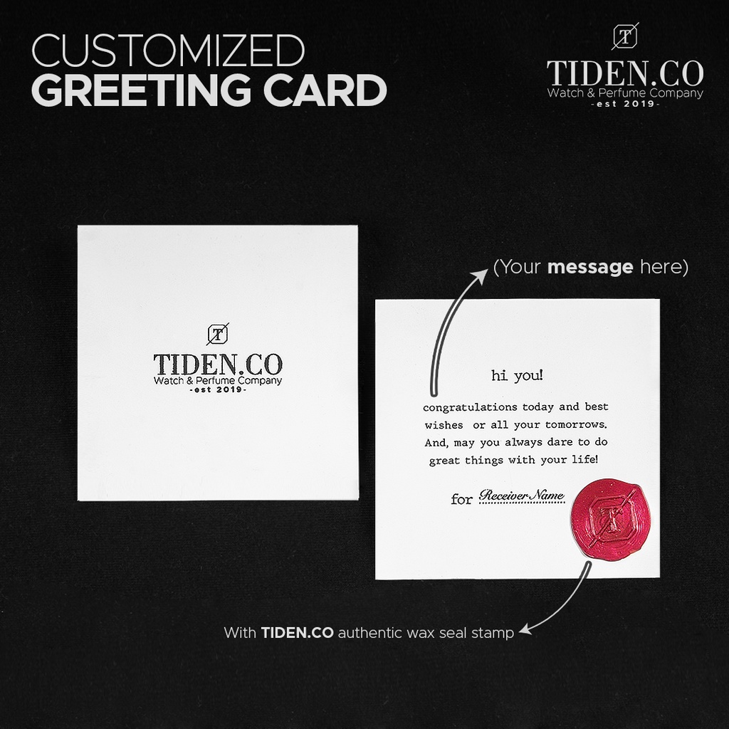 Tiden.co Perfume | Customized Greeting Card | Kartu Ucapan