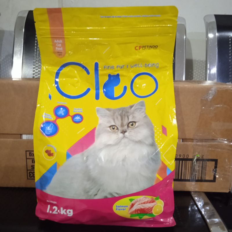 cleo cat 1,2kg makanan kucing cleo