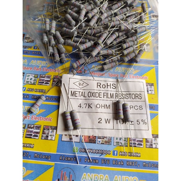 Jual RESISTOR 4K7 2W | Shopee Indonesia
