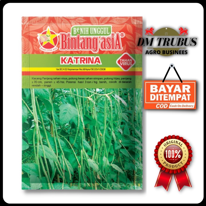 Kacang KATRINA 100GR Bintang Asia / Kacang Panjang TAHAN VIRUS