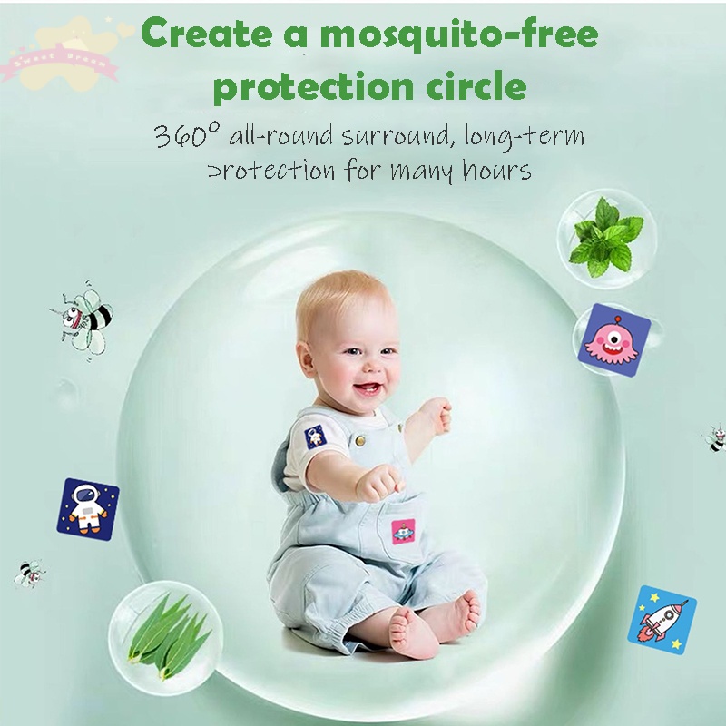 【Debora Mall】Stiker Nyamuk Untuk Bayi Mosquito Patch 60PCS/6PCS Combo Set Untuk Anak Laki-laki Dan Cewek-cewek 100% Natural