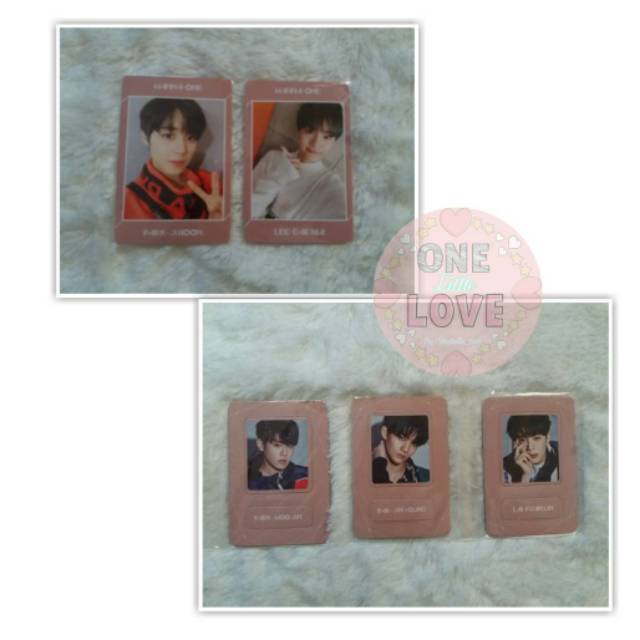 Wanna One Undivided Photocard - Park Woojin, Bae Jinyoung, Lee Daehwi.