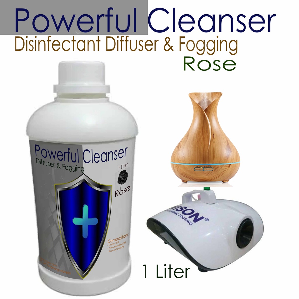 Disinfektan cairan nano gun, cairan diffuser, Fogging 1 Liter dan 5 Liter Powerful Cleanser varian wangi segar dan tahan lama baru By Oke Sabun sudah ada izin edar resmi by Oke sabun suplayer