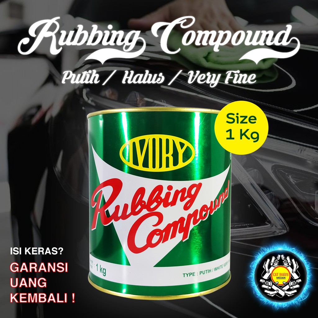 IVORY RUBBING COMPOUND PUTIH HALUS VERY FINE WHITE 1 KG 1KG RUBBING RABING RUBING POLISH MOBIL MEDAN