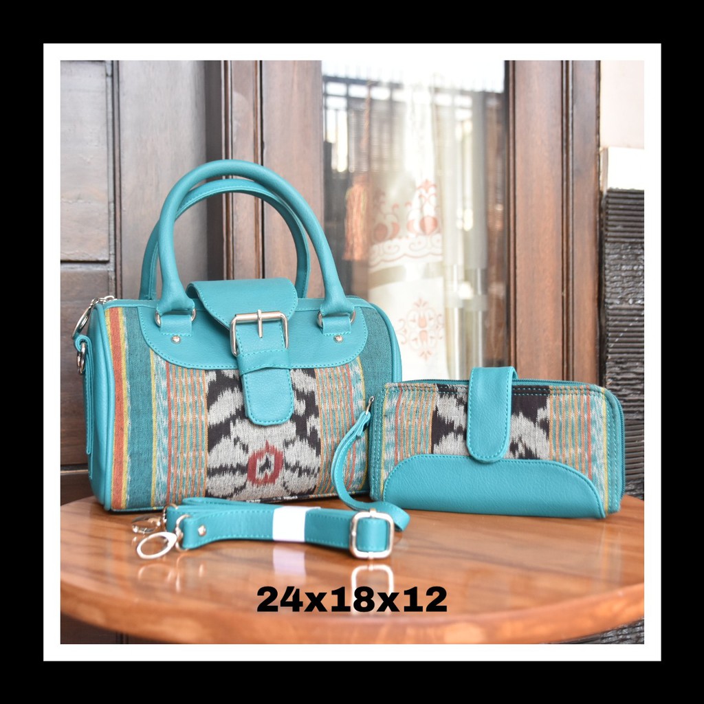 tas wanita tenun troso tabung