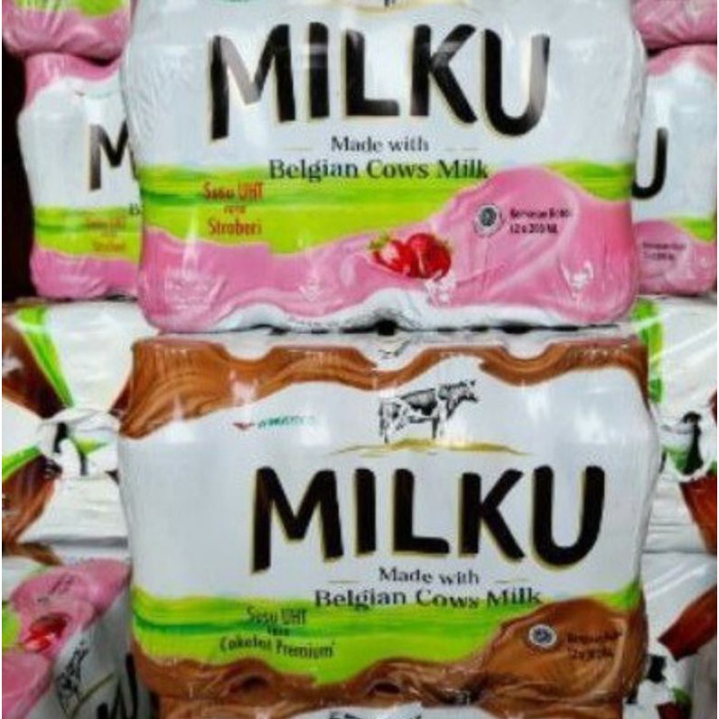 

Milku susu 200ml- 1pack isi 12botol